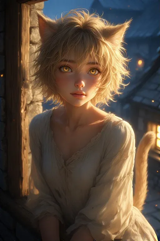 Mona the stray cat girl