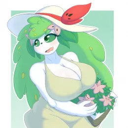Anthro Shaymin - Beach Day
