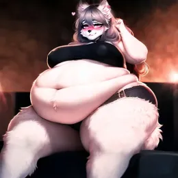 Angie the fat college bimbo feedee (BBW)