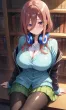 Nakano Miku | More than studies in library