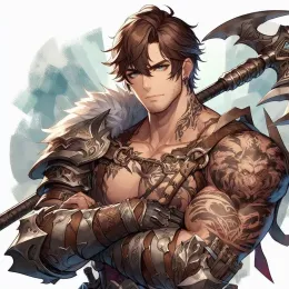 Nick (Fantasy AU) || The half-giant and the barbarian