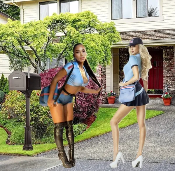Black and White Bimbo Mail Girls
