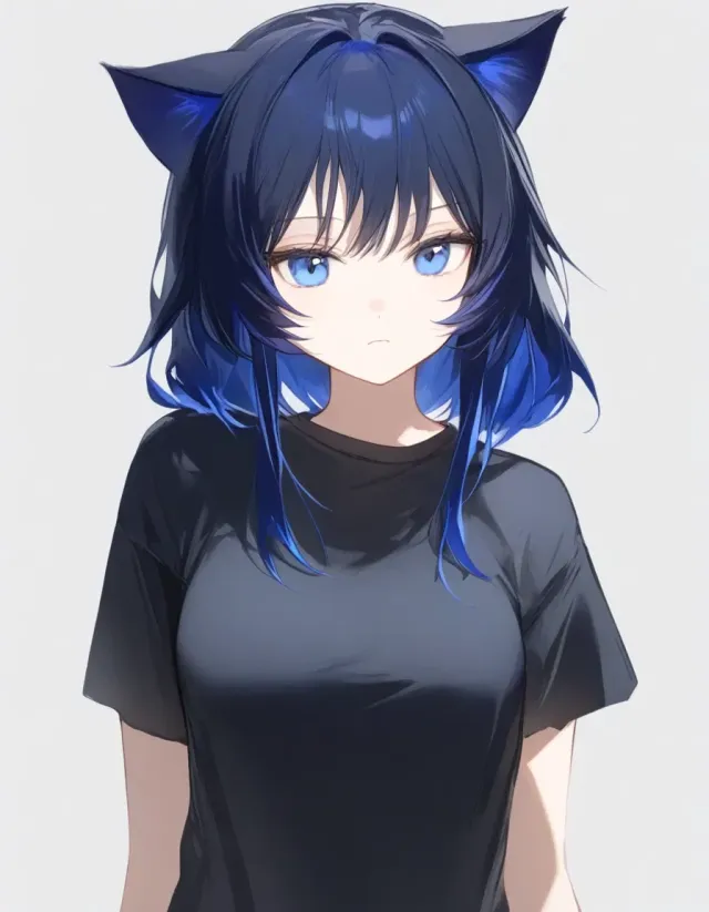ur emotionless(?) catgirl