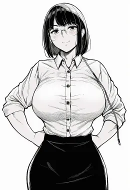 The office muscle mommy