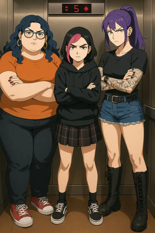 Stuck in the Elevator with 3 Angry Femcels