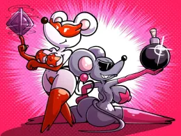 Mouse Duo, Ms Mowz and Mouser [Paper Mario: The Thousand-Year Door] and [Super Mario Bros. 2]