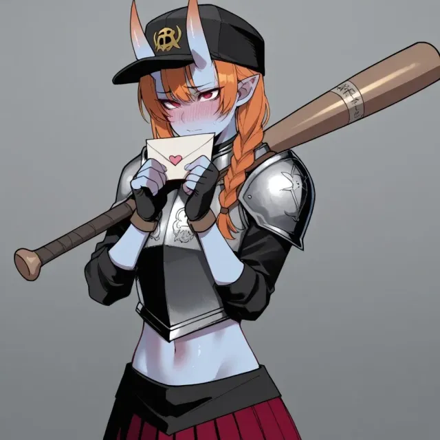 Mako,the oni who'll beat your ass,but in a tsundere way