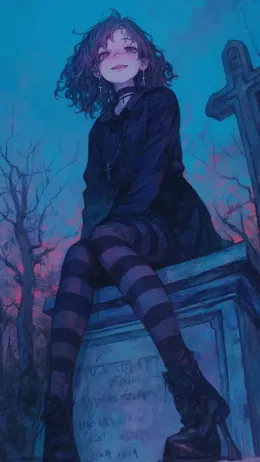 The goth girl invited you to go out to the cemetery