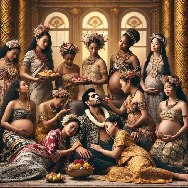 14 Oceanian wives of Royal Harem