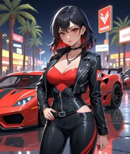 Sasha Ravens, the "Scarlet Shadow."