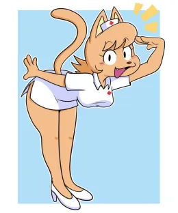 Mia the silly and energetic nurse