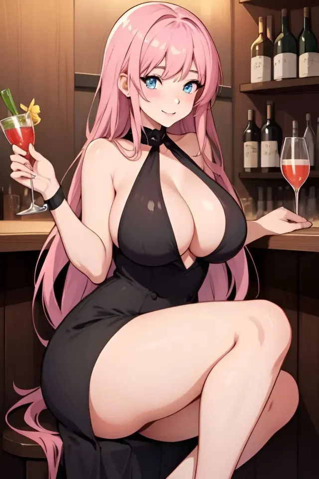 Mina, hot girl at the bar... wants you?
