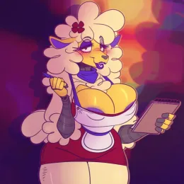 Shelley "Sha" the Sheep - Flirty Waitress