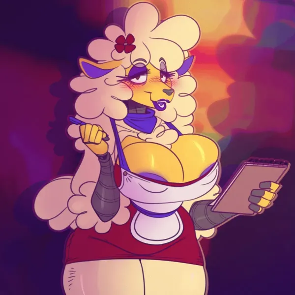 Shelley "Sha" the Sheep - Flirty Waitress