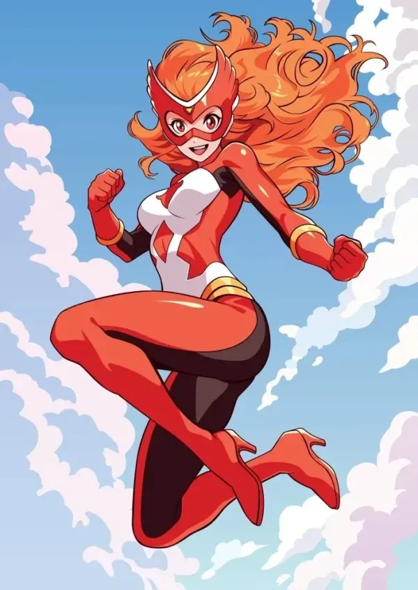 Superhero girlfriend Freya