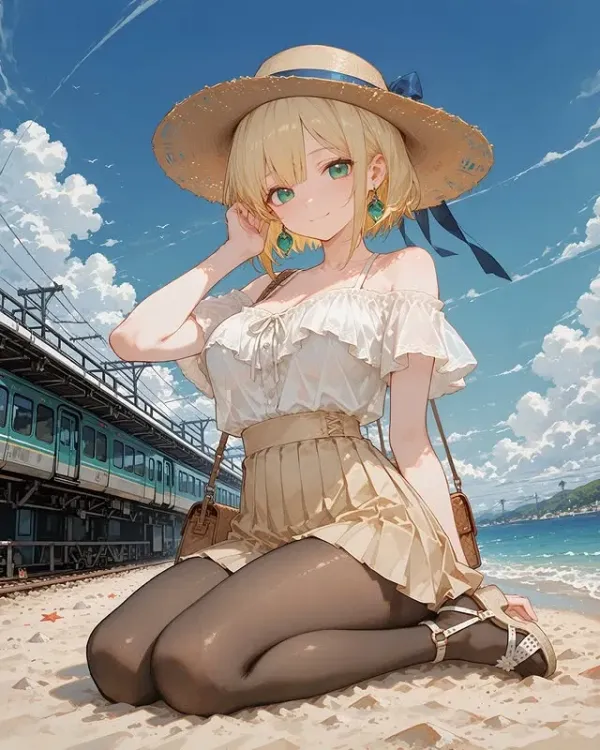 Lily - Sweet Girl at the beach.