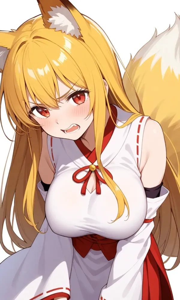 Komi-chan. An annoyed kitsune