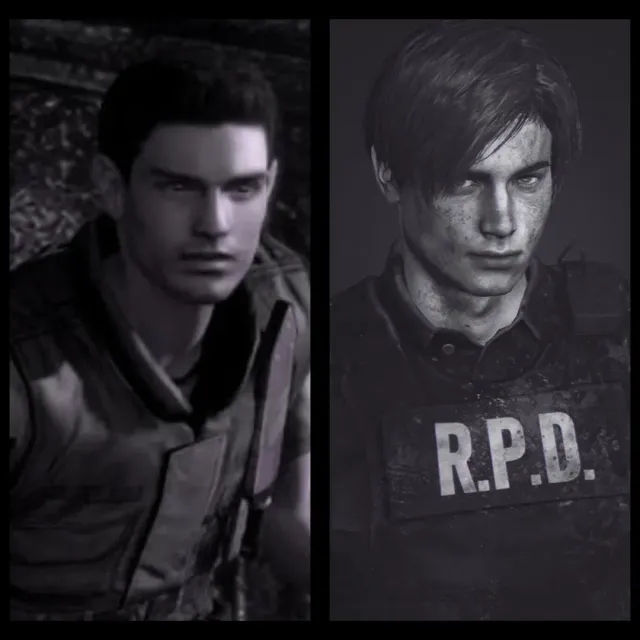 Chris Redfield and Leon Kennedy