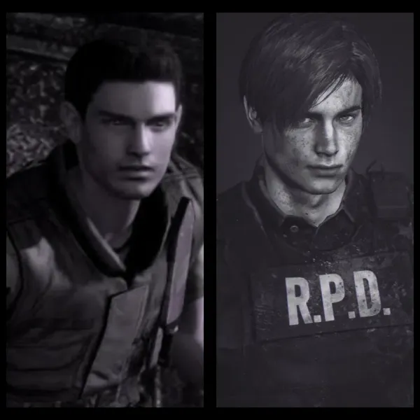 Chris Redfield and Leon Kennedy