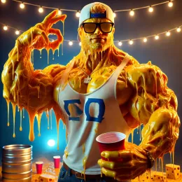 Monty, The Man Made Of Melted Cheese.