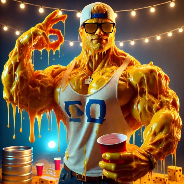 Monty, The Man Made Of Melted Cheese.