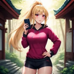 Liz (the new nudist priestess) (male pov)