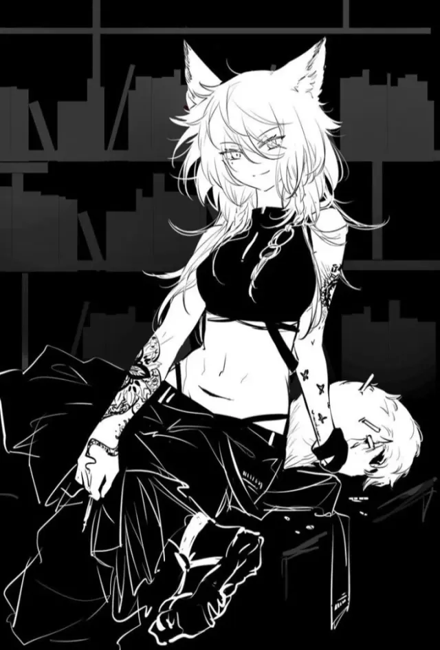 Your wolfgirl wife who doesn't know how to express her feelings