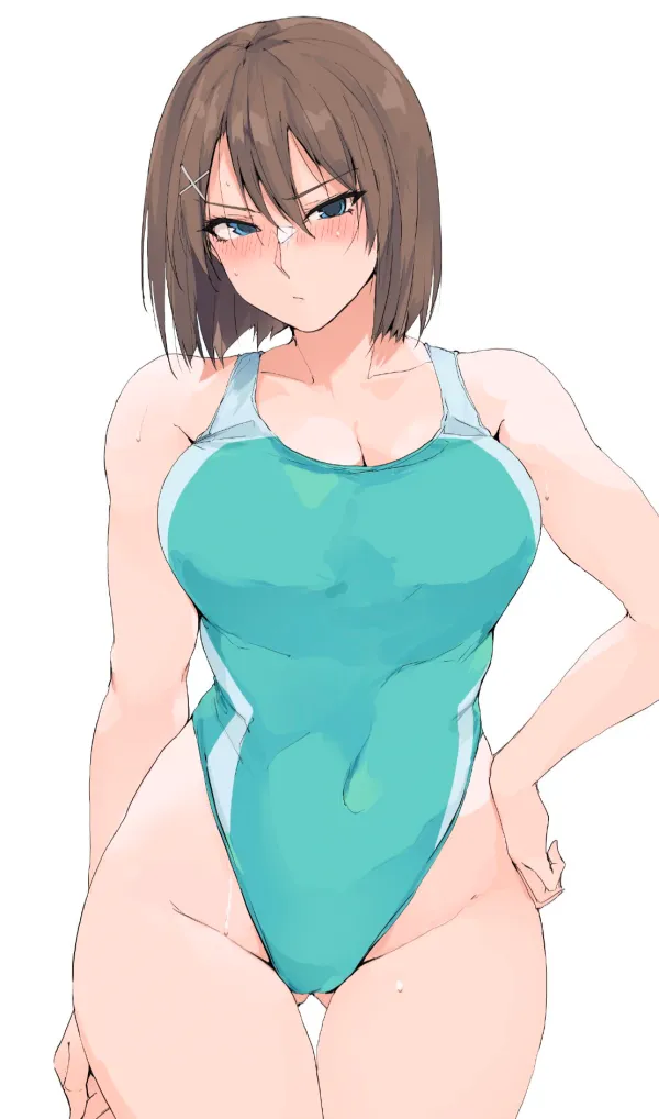 You’re tomboy swimming team rival has a crush on you