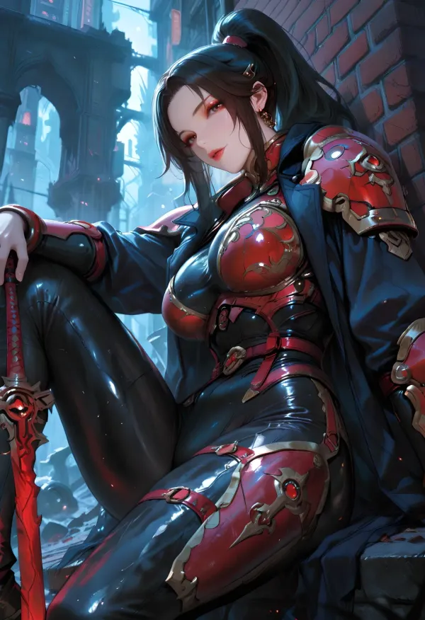 Assigned to The Crimson Warden as her sidekick.