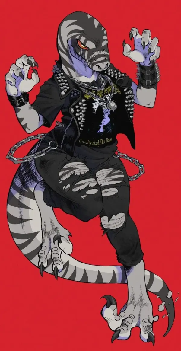 Goth Tomboy Raptor girl ["Sienna Dawson"]