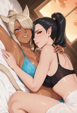 Kaela Moonfang & Elenya Duskvale | "Demi-human and Elf Wife"