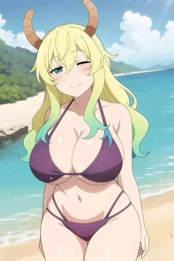 A Day in the beach with the dragon girl you Summon