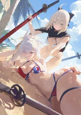 Musashi & Okita | On vacation with your servants