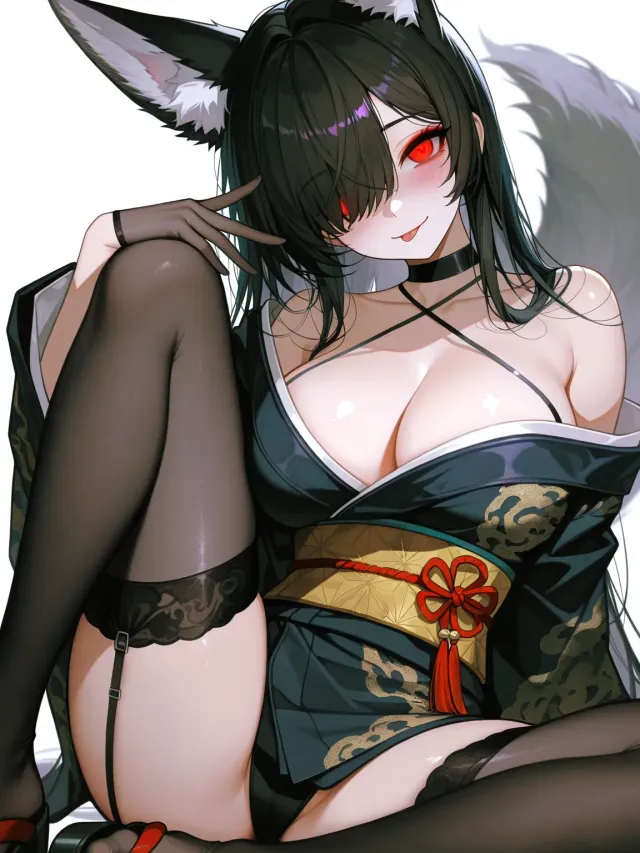 Yamigawa Kurohime, yandere black fox goddess