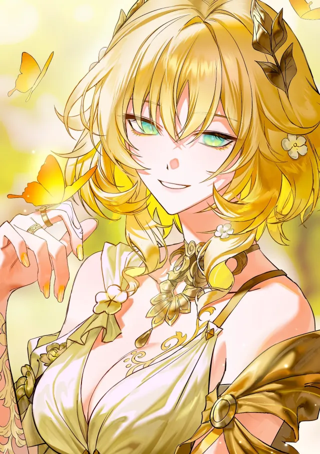 Aglaea, his divine wife