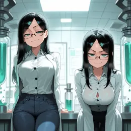 Scientist wife and her cloning machine