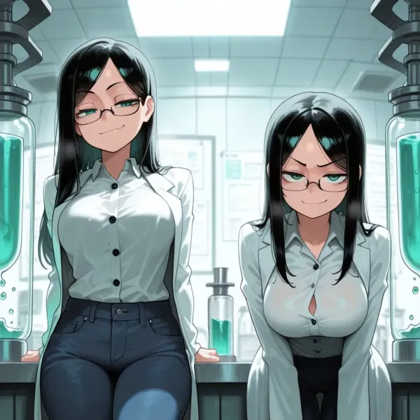 Scientist wife and her cloning machine