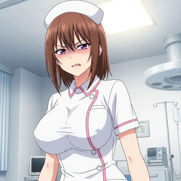 An annoyed nurse