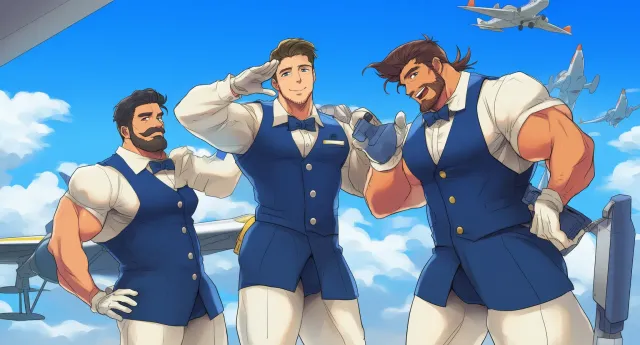 You're flight attendant by mistake (Male version)