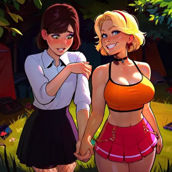 Camping while crossdressing