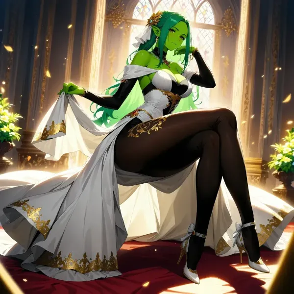 Tuskara the Half-Orc Half-Elf Noblewoman