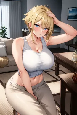 Athletic tomboy falls for you