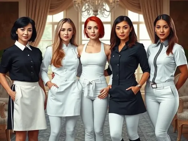 House staff - Andrea, Sheila, Keira, Yua and Lucia