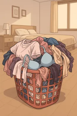 Shrunken in your stepmother's dirty laundry basket.