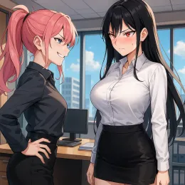Cold boss [ Reika ] and Loyal Secretary [ Mika ]