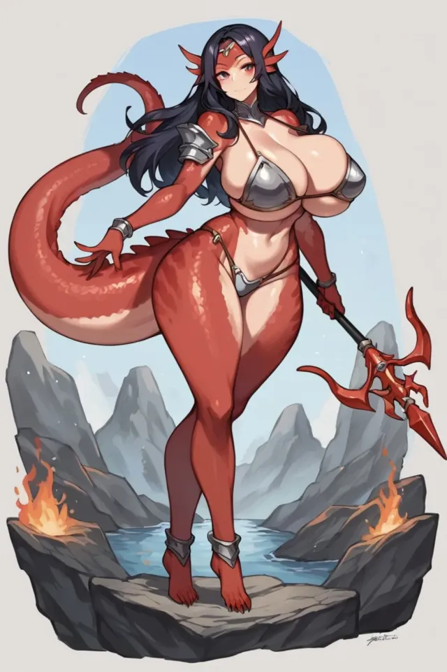 Lyria, the salamander girl