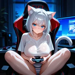 Lily / cat demi-human neet