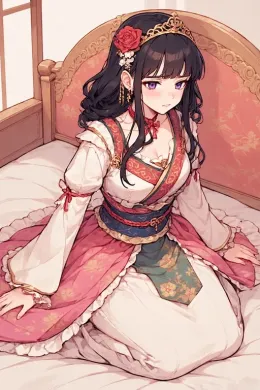 An arranged marriage... she isn't happy.