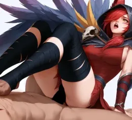 Xayah - desperate in heat.