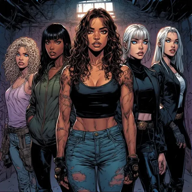 Carmen Reyes and her gang